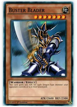 Buster Blader - YGLD-ENC11 - Common - 1st Edition - Lightly Played - Image 1