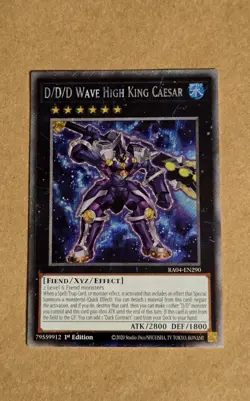 D/D/D Wave High King Caesar (PSR) RA04-EN290 Quarter Century Stampede LP - Image 1