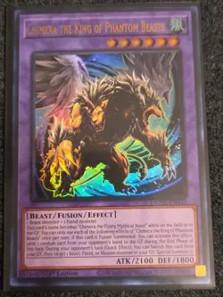 Yugioh! Chimera the King of Phantom Beasts - DUNE-EN033 - Ultra Rare - 1st Editi - Image 1