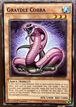 1X NM Graydle Cobra - DOCS-EN034 - Common 1st Edition yugioh - Image 1
