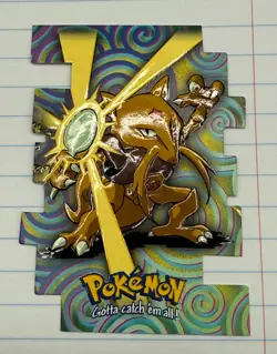 1998 Topps Pokemon EV 8 of 12 #64 Kadabra Die-cut Card, RARE, Near Mint - Image 3