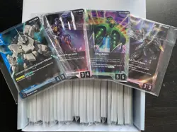 100 Gundam TCG Cards Bulk Lot -Newtype Rising [GD01] - C/U/R - Image 1