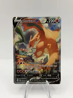 Charizard V Alt Art Brilliant Stars Pokemon Card SWSH 154/172 FA 2022 - Image 1