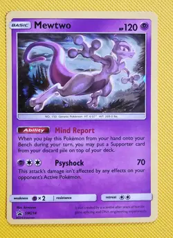 Mewtwo SM214 - Black Star Promo - Holo Pokemon Card - Near Mint (NM) - Image 1