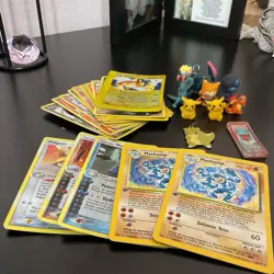 Lot Of Pokemon Halo Cards, Cards And Misc. Figures And Charms - Image 1
