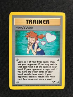 Misty's Wish 108/132 Trainer Gym Challenge Pokemon Card Mint - Image 1