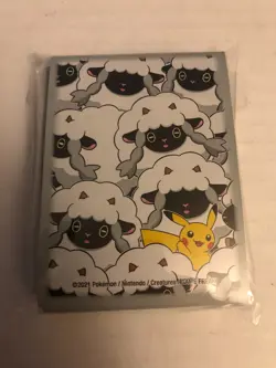 Pikachu and Wooloo 65 Card Sleeves Pokemon Center Japan Original - Image 1