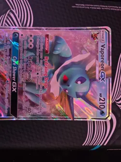 Pokemon Vaporeon GX SM172 SM Black Star Promo Jumbo Size, Near Mint Condition - Image 3