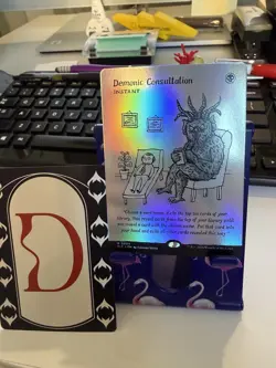 Foil Demonic Consultation Countdown Kit An Encyclopedia of Magic MTG SECRET LAIR - Image 1