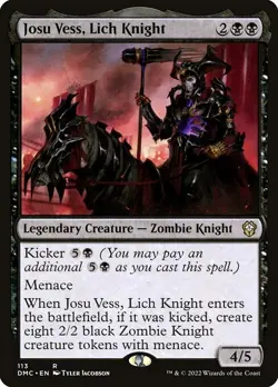 NM Josu Vess, Lich Knight, MTG, Dominaria United, Magic the Gathering, 113 - Image 1
