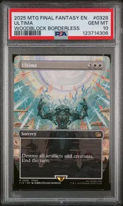 ULTIMA Final Fantasy Borderless Rare PSA 10 MTG [Nostalgium] - Image 1