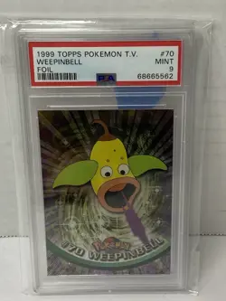 Topps Pokemon TV Weepinbell - #70 GRADED PSA 9 MINT - Image 1