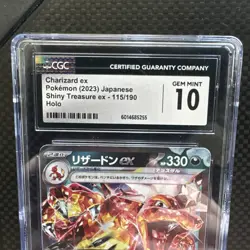 Pokemon Charizard EX 115/190SV4A: Shiny Treasure EX Holo (Japanese)🔥 CGC 10 - Image 3