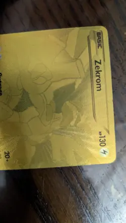 Zekrom Gold Secret Rare Legendary Treasures Mod Play Pokemon TCG Card 115/113 - Image 4