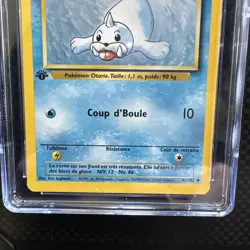 1999 Pokemon FRENCH 1st Edition Base Set Otaria-Seel 41/102 CGC 10 Gem Mint - Image 2