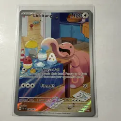 Pokemon TCG Lickitung 180/162 SV Temporal Forces Illustration Rare - Image 1