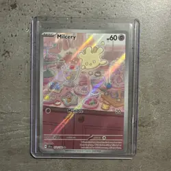 Milcery 152/142 Stellar Crown Illustration Full Art Holo Pokemon Card - Image 1
