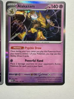 Pokemon TCG - Alakazam 56/132 Holo / Kadabra / Abra - Mega Evolution - Bundle - Image 4