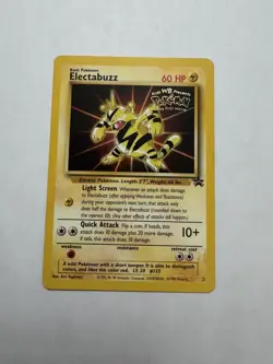 Pokemon TCG 1999 Electabuzz Stamped WB Kids First Movie Promo NM Mint - Image 3