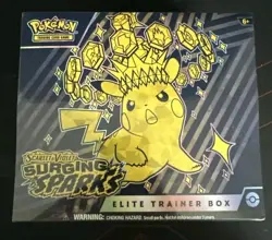 Pokemon Surging Sparks ETB - Elite Trainer Box- Factory Sealed Pokemon Pikachu - Image 1