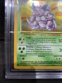 POKEMON BGS 8.5 NIDOKING 11/102 SET BASE HOLO ITALIANO NM-MT+ ITA 1999 - Image 4