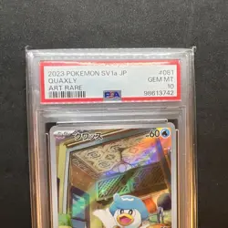 Quaxly - Japanese - 2023 Pokemon SV1a Triple Beat - #081/073 - PSA 10 Gem Mint - Image 4