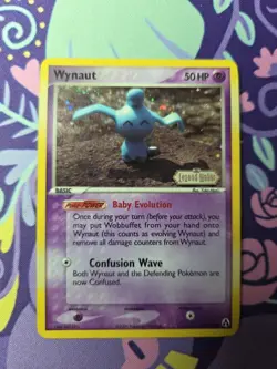 Pokemon TCG EX Legend Maker Wynaut 71/92 Reverse Holo Near Mint - Image 1