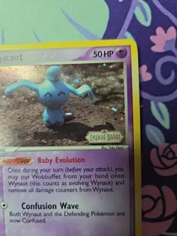 Pokemon TCG EX Legend Maker Wynaut 71/92 Reverse Holo Near Mint - Image 3