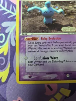 Pokemon TCG EX Legend Maker Wynaut 71/92 Reverse Holo Near Mint - Image 5