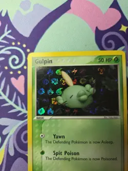 Pokemon TCG EX Hidden Legends Gulpin 62/101 Reverse Holo Near Mint - Image 2