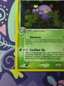 Pokemon TCG EX Hidden Legends Swalot 50/101 Reverse Holo Excellent - Image 5