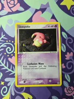 Pokemon TCG EX FireRed & LeafGreen Slowpoke 80/112 Reverse Holo Excellent - Image 1