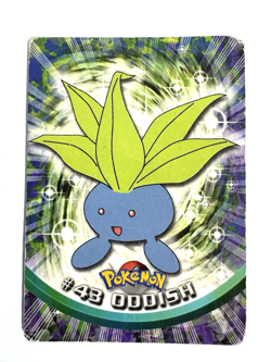 Oddish #43 Blue Label First Edition 🔥 Topps Pokemon 1999 - Moderate Play - Image 1