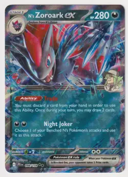 N’s Zoroark ex 98/159 Journey Together Double Rare NM - Pokemon Card - Image 1