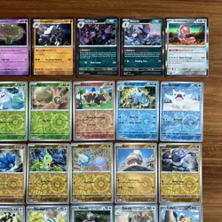 x34 Paldea Evolved Holo / Reverse Holo Pokemon Card Bundle - Image 5