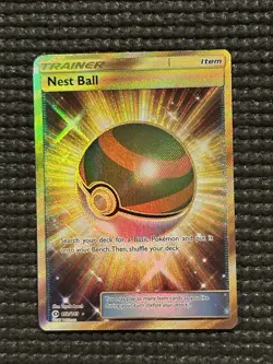 Pokemon TCG Nest Ball 255/198 S&V Scarlet & Violet Gold Secret Rare Trainer NM - Image 4