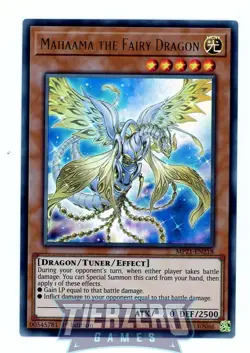 Yugioh Mahaama the Fairy Dragon MP21-EN218 Ultra Rare 1st Edition - Image 1