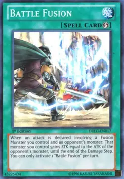 Battle Fusion - DRLG-EN017 - Super Rare - Unlimited Edition - Moderately Played - Image 1
