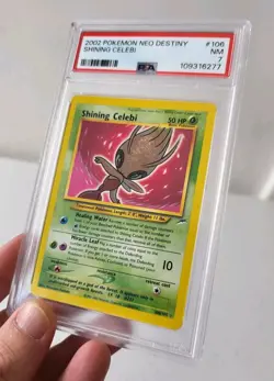Shining Celebi 106/105 - Neo Destiny *PSA 7 - NM* Holo Secret Rare Pokemon Card - Image 4
