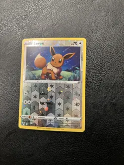HD Swirl Eevee Cosmos Reverse Holo 130/185 Pokemon Card Promo Mint Vivid Voltage - Image 2