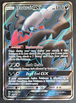 Darkrai GX 139/147 Pokemon Burning Shadows Sun Moon Full Art Rare Card HP - Image 1