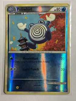 Poliwhirl 37/95 - HGSS Unleashed Reverse Holo Rare Pokemon Card - Image 1