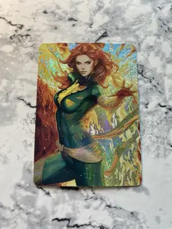 Goddess Story Cartoon Party Doujin Holo DC Card Marvel Jean Grey Waifu Alt Art B - Image 1