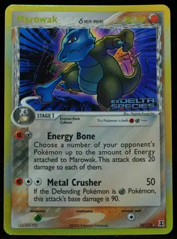 Marowak #10 NM Stamped Reverse Holo Pokemon Card - Image 1