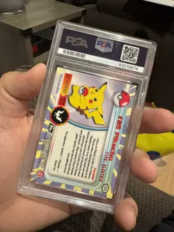 1999 TOPPS POKEMON TV FOIL #25 PIKACHU PSA 9 TCG Card MINT - Image 3