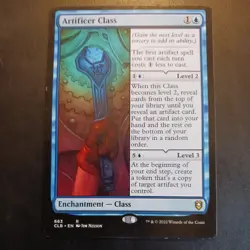 Mtg Artificer Class LP Commander Legends Battle for Baldur's Gate #663 Blue Card - Image 1
