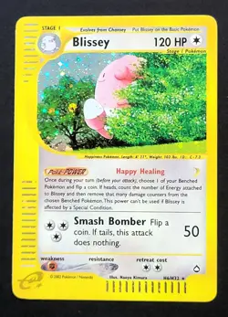 Blissey H6/H32 Pokemon TCG Aquapolis Set eReader Card Holo Rare - Image 1