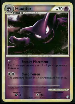 Haunter 35/102 HGSS Triumphant Reverse Holo Pokemon TCG Card - NM/LP - Image 1