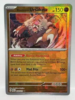 Blood Moon Ursaluna 54/131 Pokemon Card TCG Prismatic Evolutions Master Ball NM - Image 1