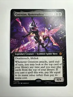 Gwenom, Remorseless (Extended Art) Marvel's Spider-Man Regular 2025 MTG card NM - Image 1